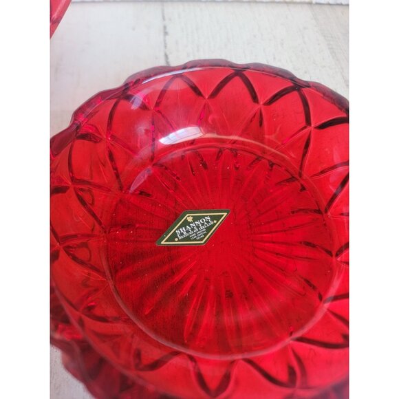 Shannon crystals red Hershey kisses Ruby candy dish - Picture 5 of 6